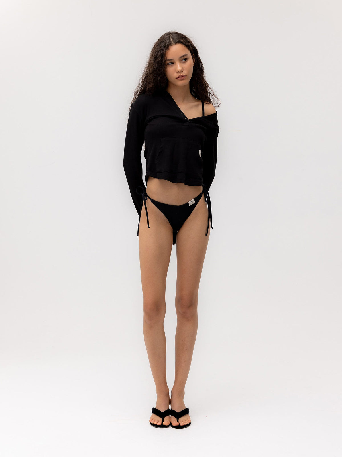 G FINE BUTTON HOODIE