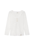 3/4 G WAFFLE BUTTON FLY TEE