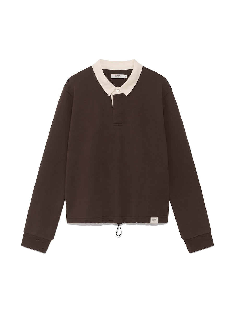 G CONTRAST POLO LONG SLEEVE