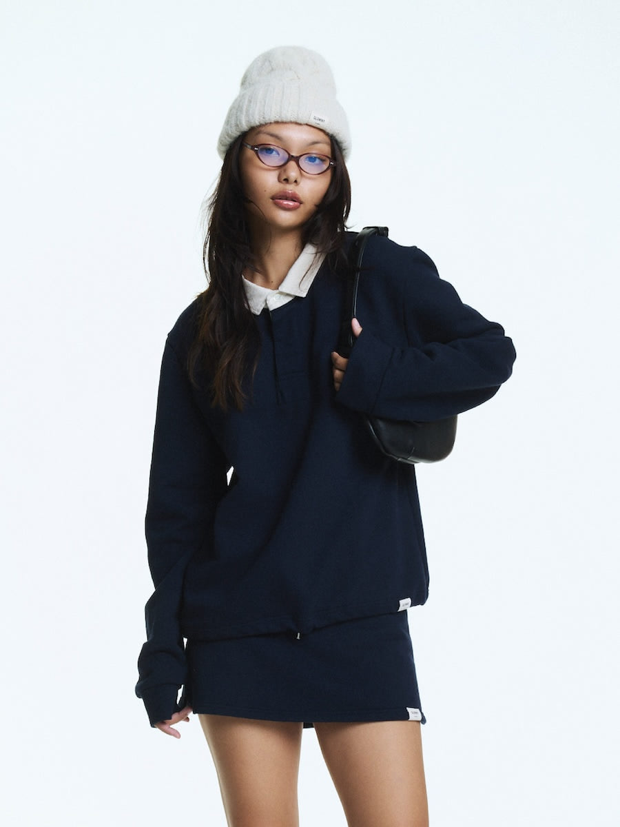 G CONTRAST POLO LONG SLEEVE