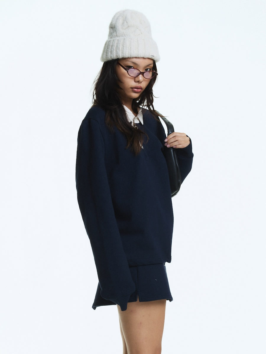 G CONTRAST POLO LONG SLEEVE