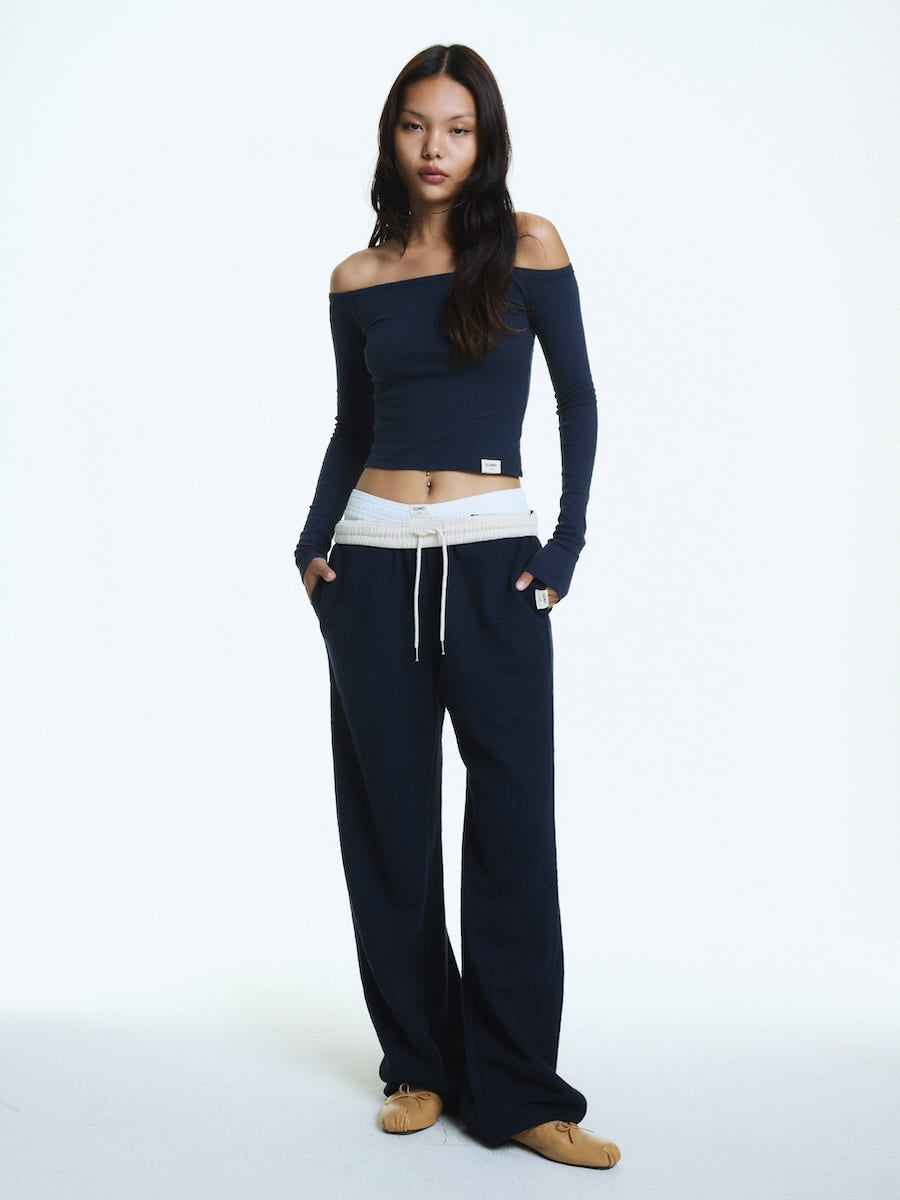 G OFF SHOULDER LONG SLEEVE