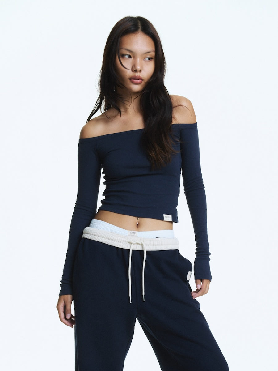 G OFF SHOULDER LONG SLEEVE