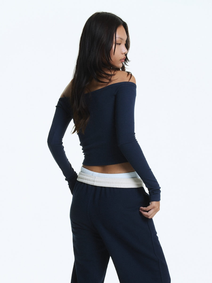 G OFF SHOULDER LONG SLEEVE