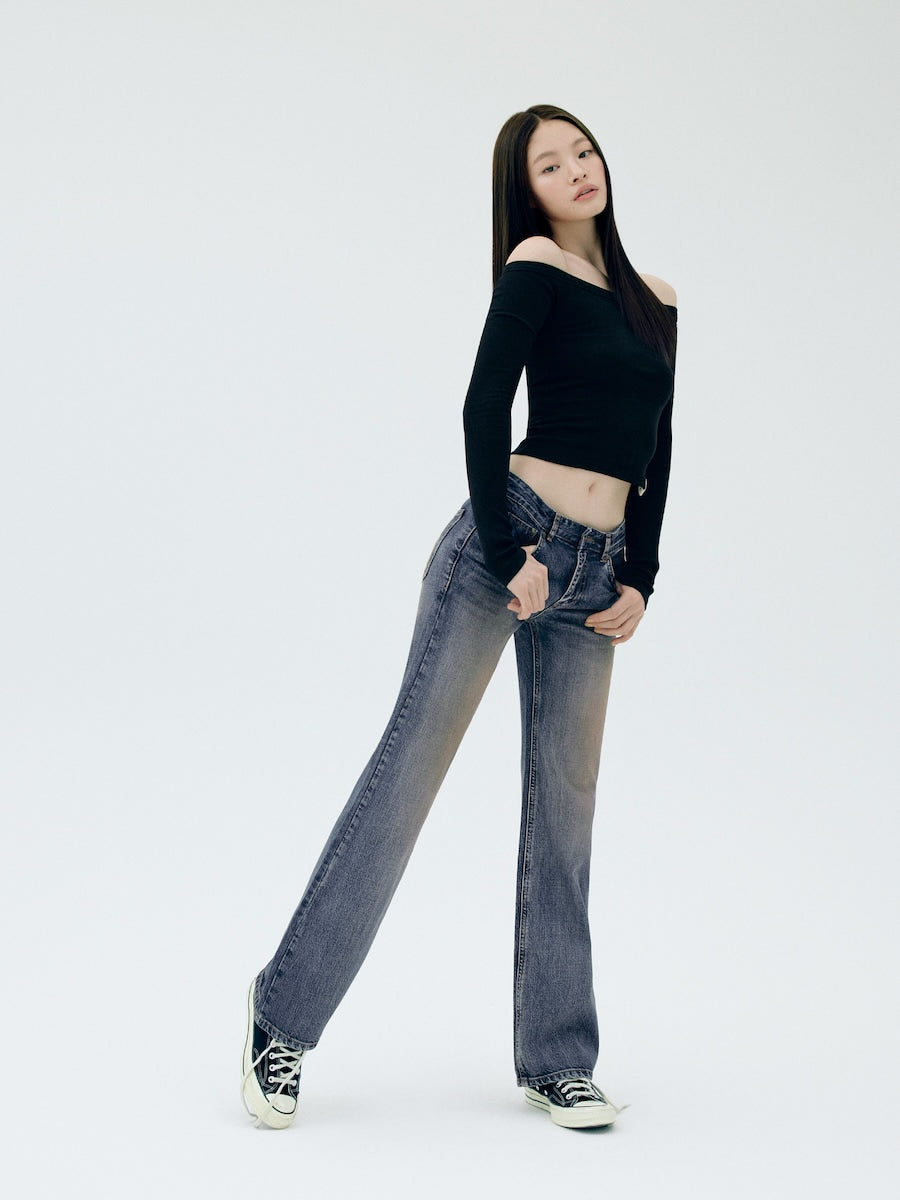 G OFF SHOULDER LONG SLEEVE