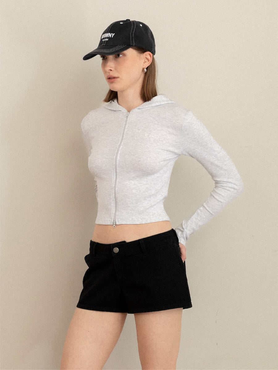 G CLASSIC ESSENTIAL RIB ZIP-UP