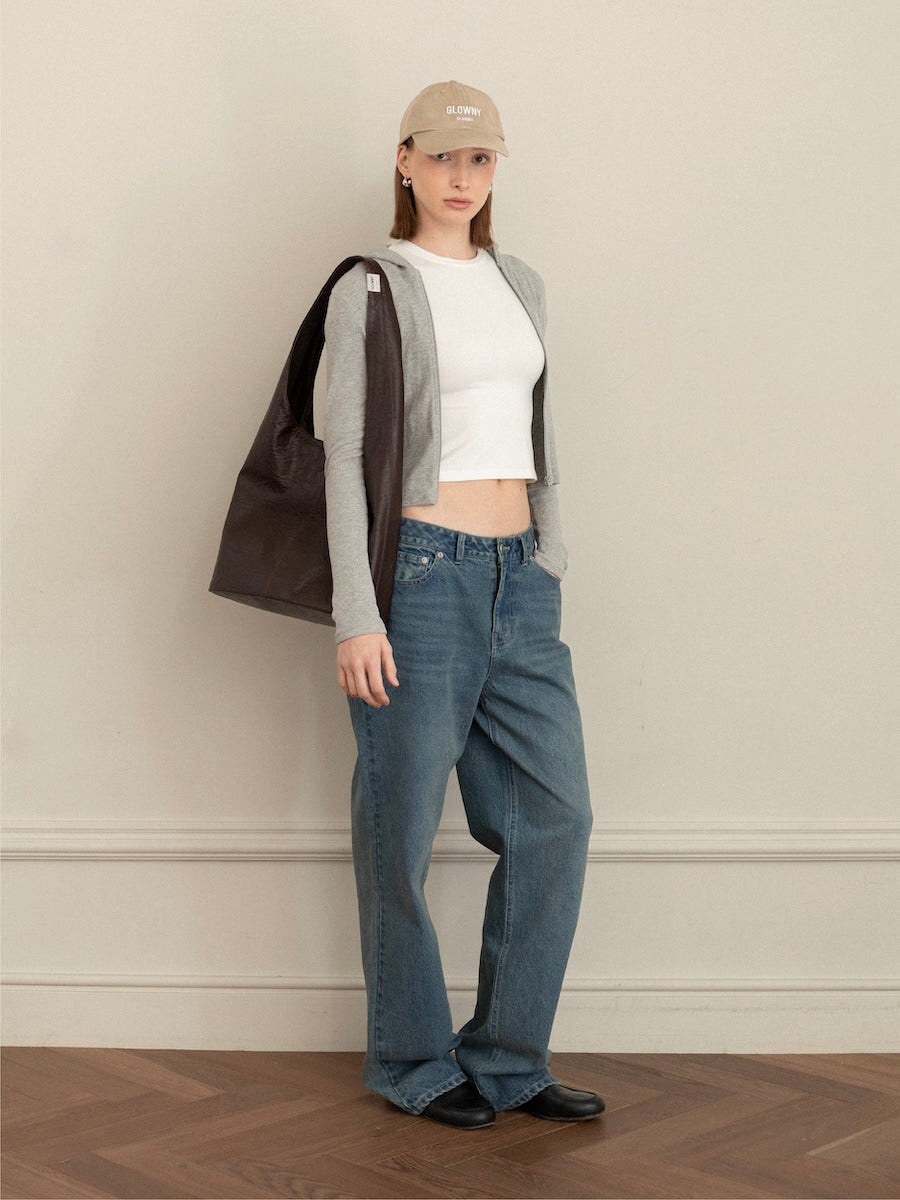 G CLASSIC ESSENTIAL RIB ZIP-UP