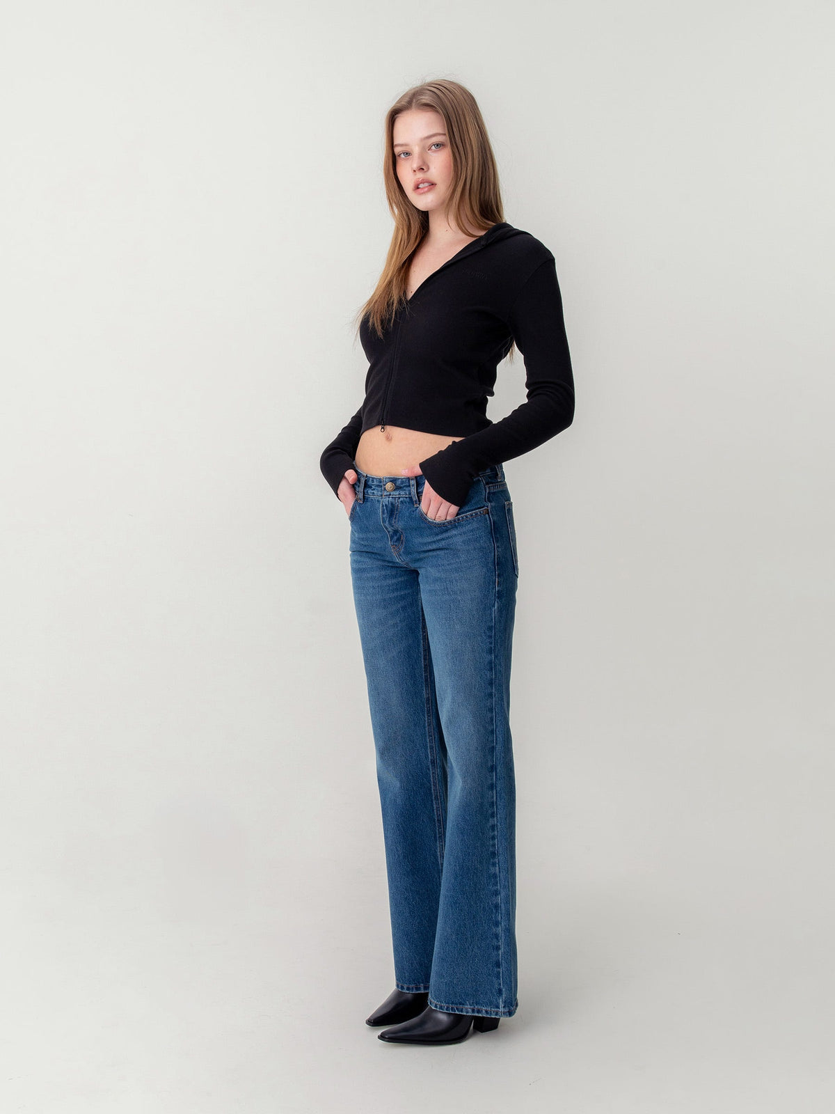G CLASSIC ESSENTIAL RIB ZIP-UP