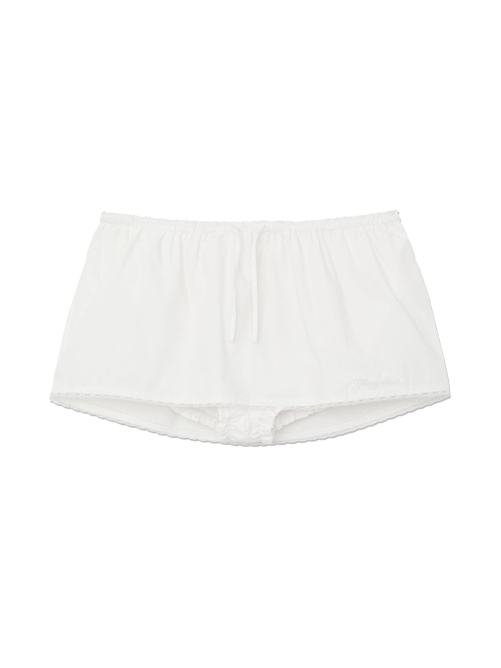 G CLASSIC LACE-UP MINI SKIRT