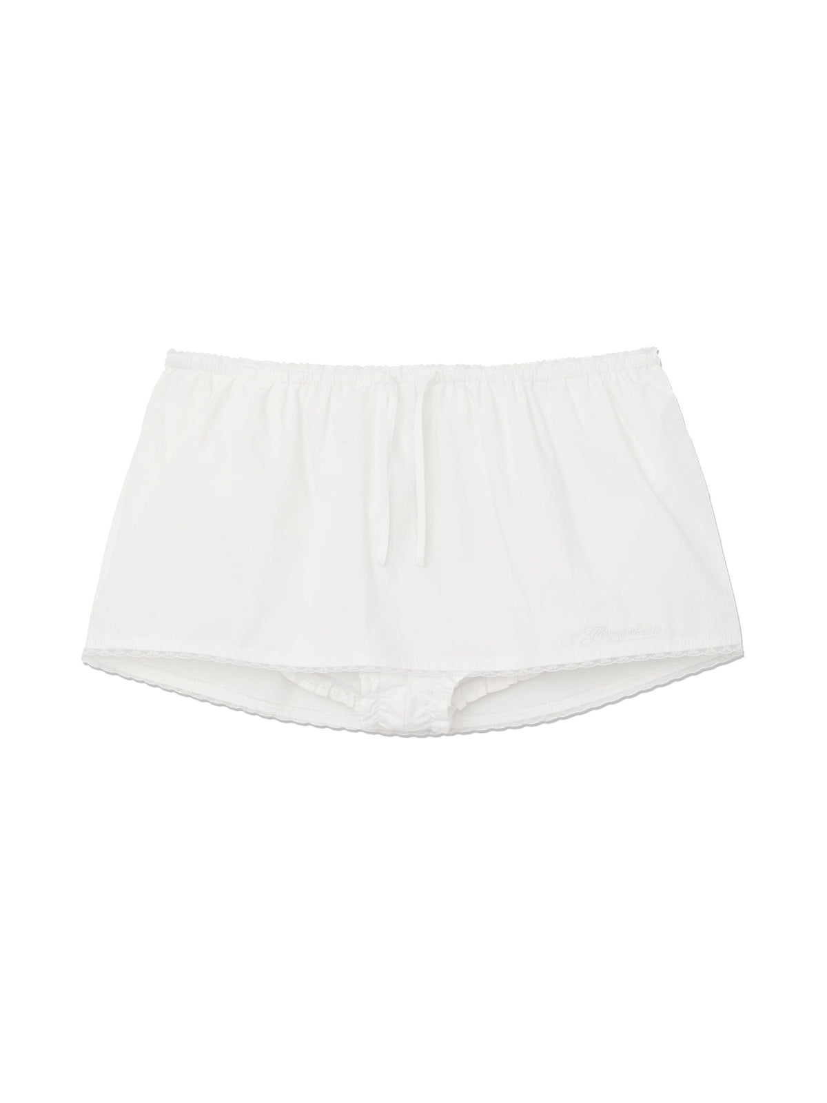 G CLASSIC LACE-UP MINI SKIRT