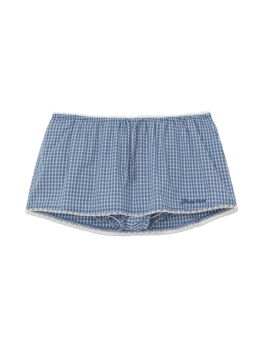 G CLASSIC LACE-UP MINI SKIRT