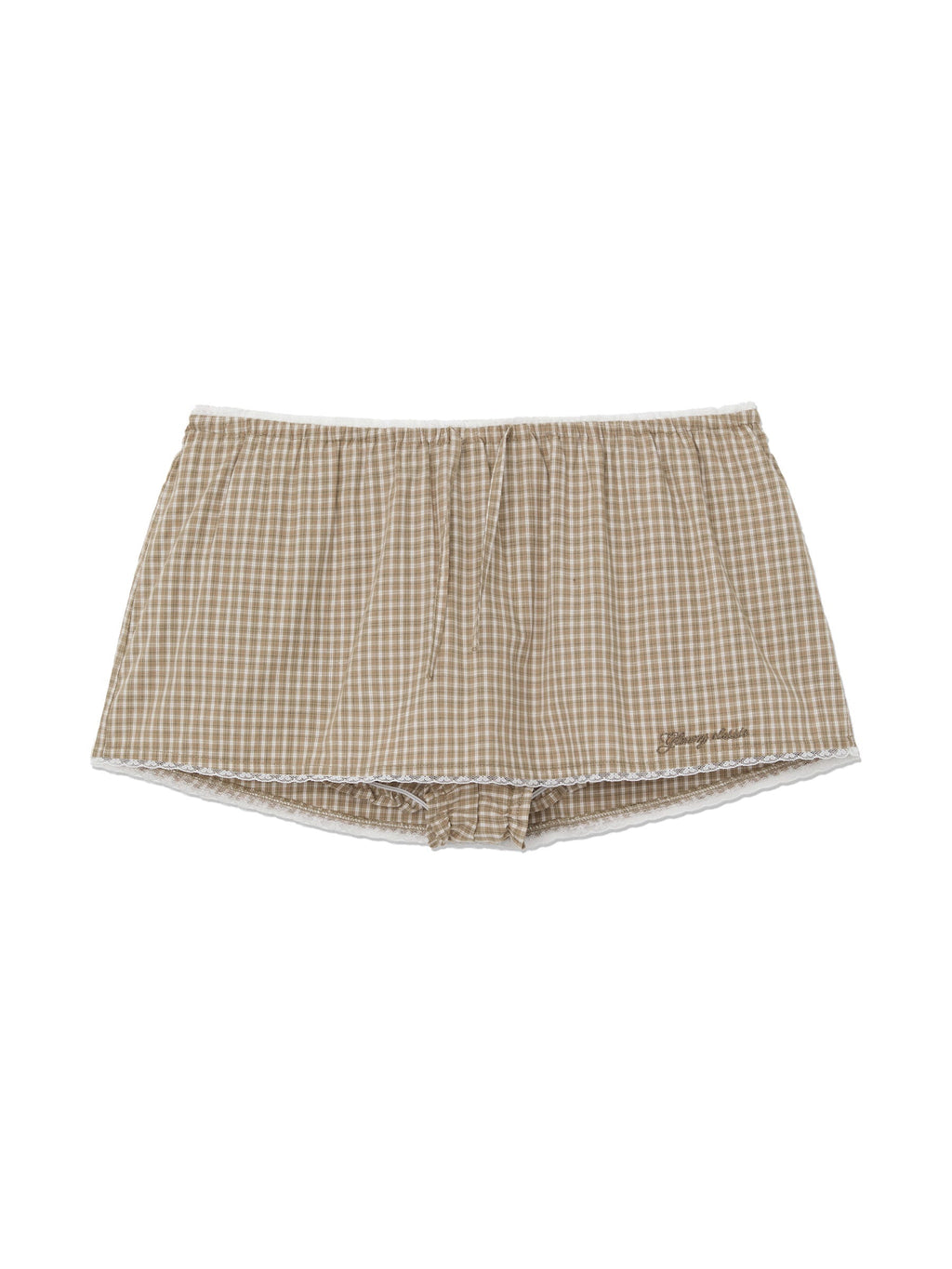 G CLASSIC LACE-UP MINI SKIRT