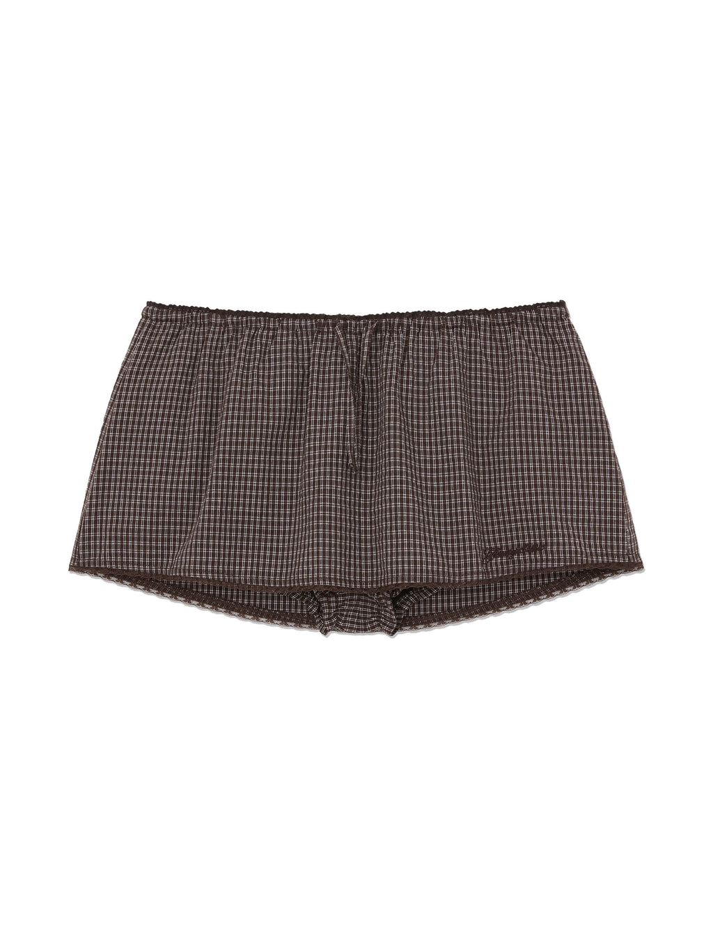G CLASSIC LACE-UP MINI SKIRT
