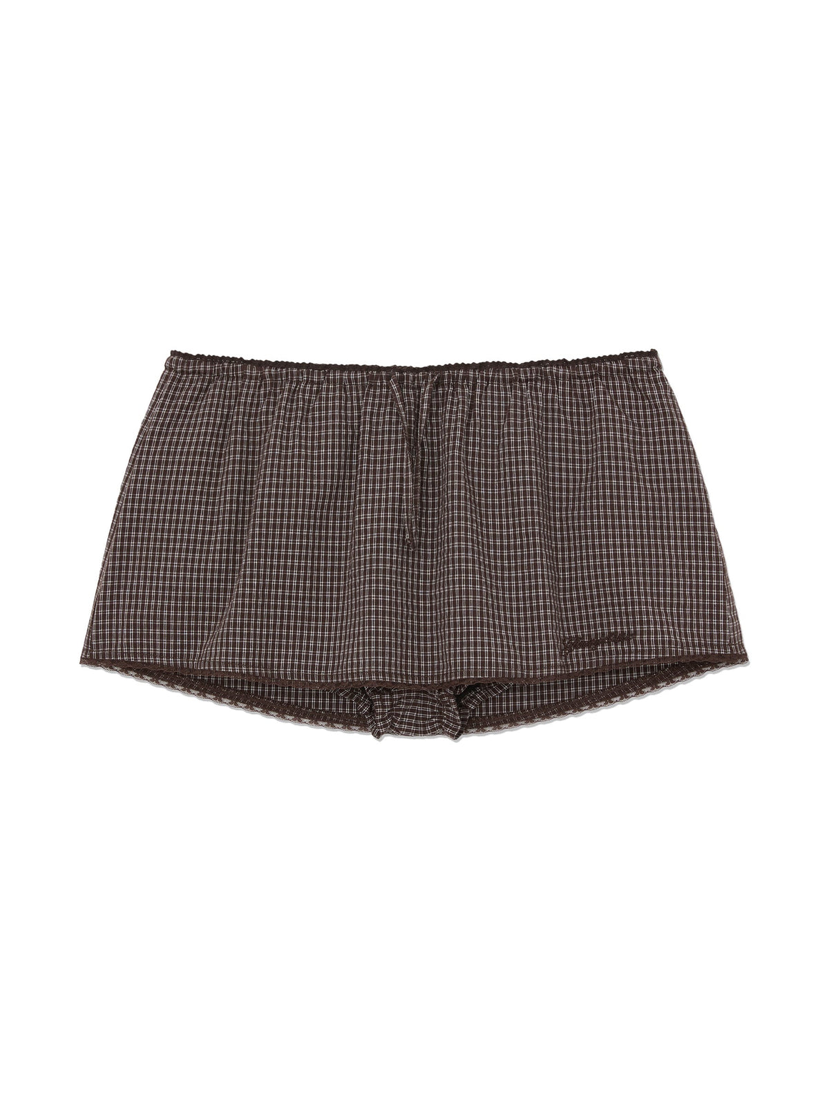 G CLASSIC LACE-UP MINI SKIRT