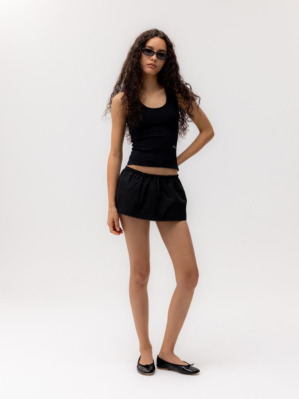 G CLASSIC LACE-UP MINI SKIRT