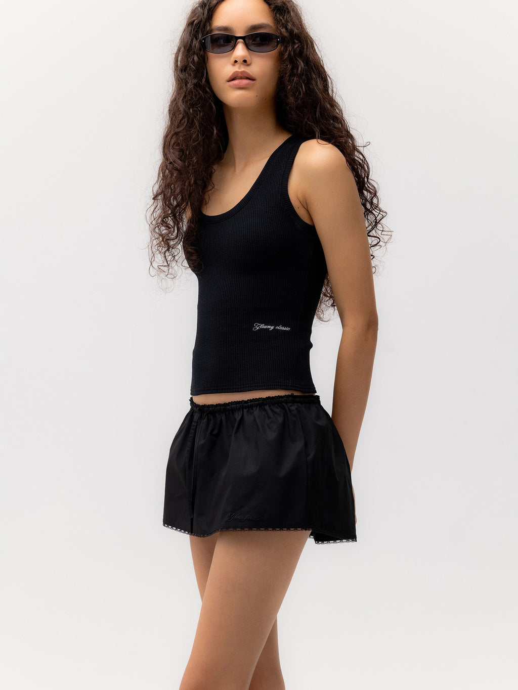 G CLASSIC LACE-UP MINI SKIRT