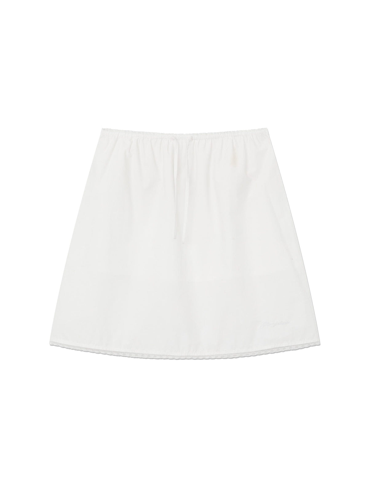G CLASSIC LACE-UP MIDI SKIRT