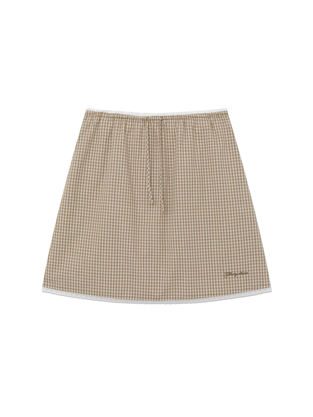 G CLASSIC LACE-UP MIDI SKIRT