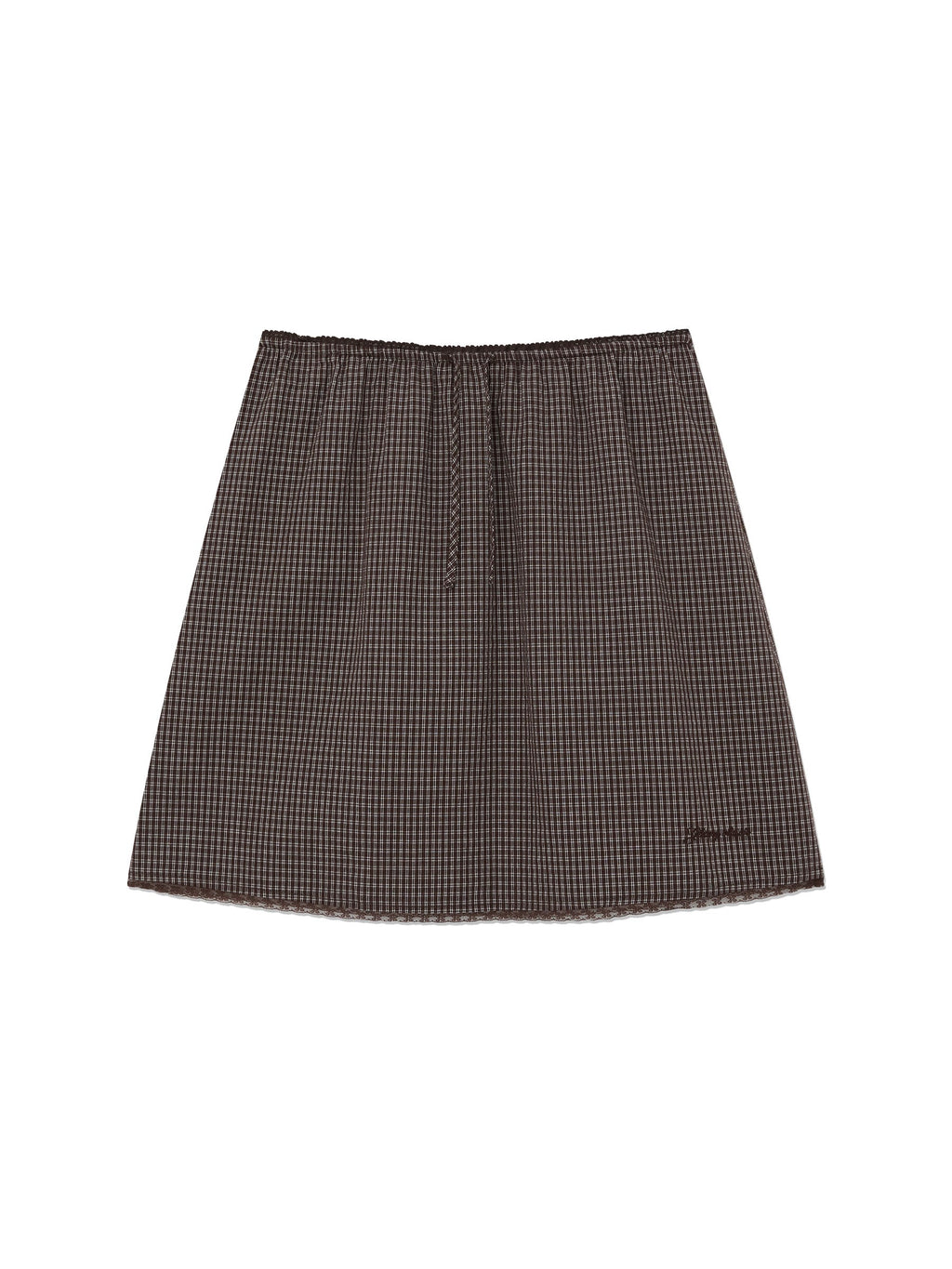 G CLASSIC LACE-UP MIDI SKIRT