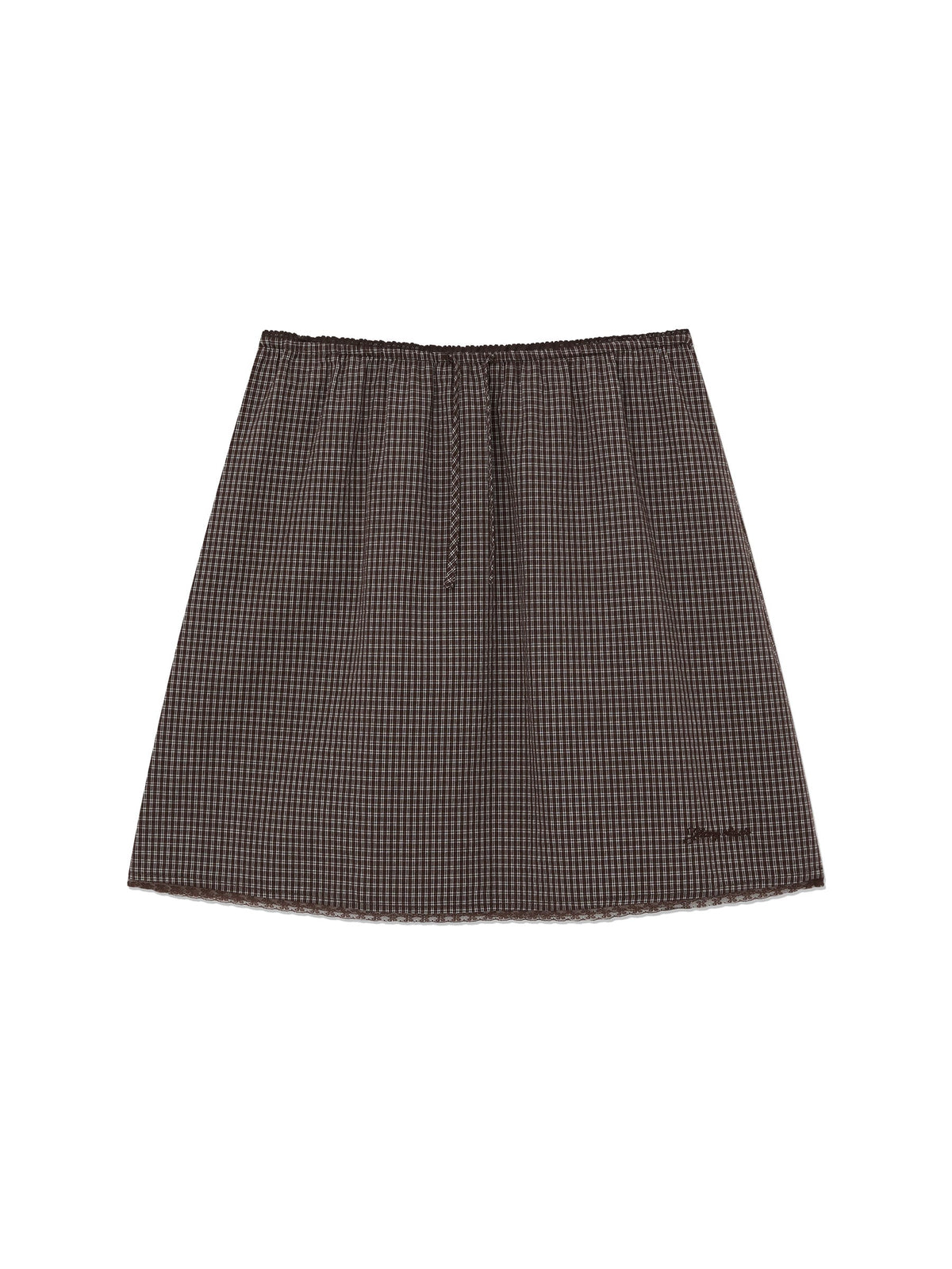 G CLASSIC LACE-UP MIDI SKIRT