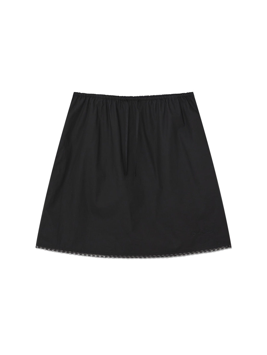 G CLASSIC LACE-UP MIDI SKIRT