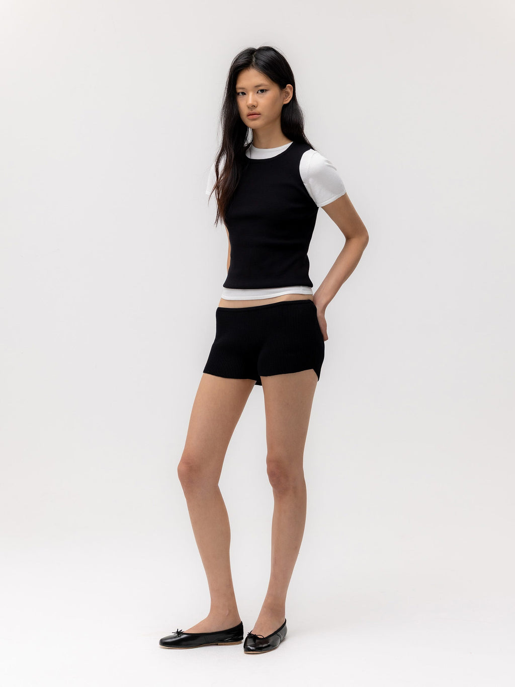 G KNIT REST SHORTS