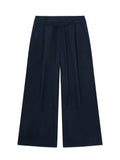 G BELTED LINEN WIDE PANTS
