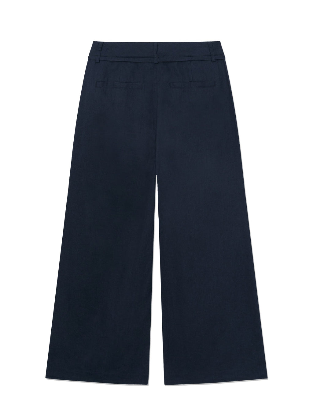 G BELTED LINEN WIDE PANTS