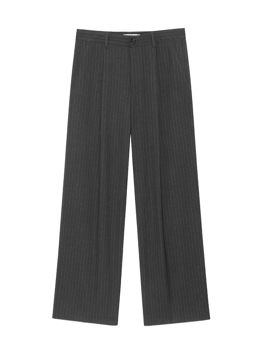 G GENTLE WIDE LEG PINSTRIPE PANTS