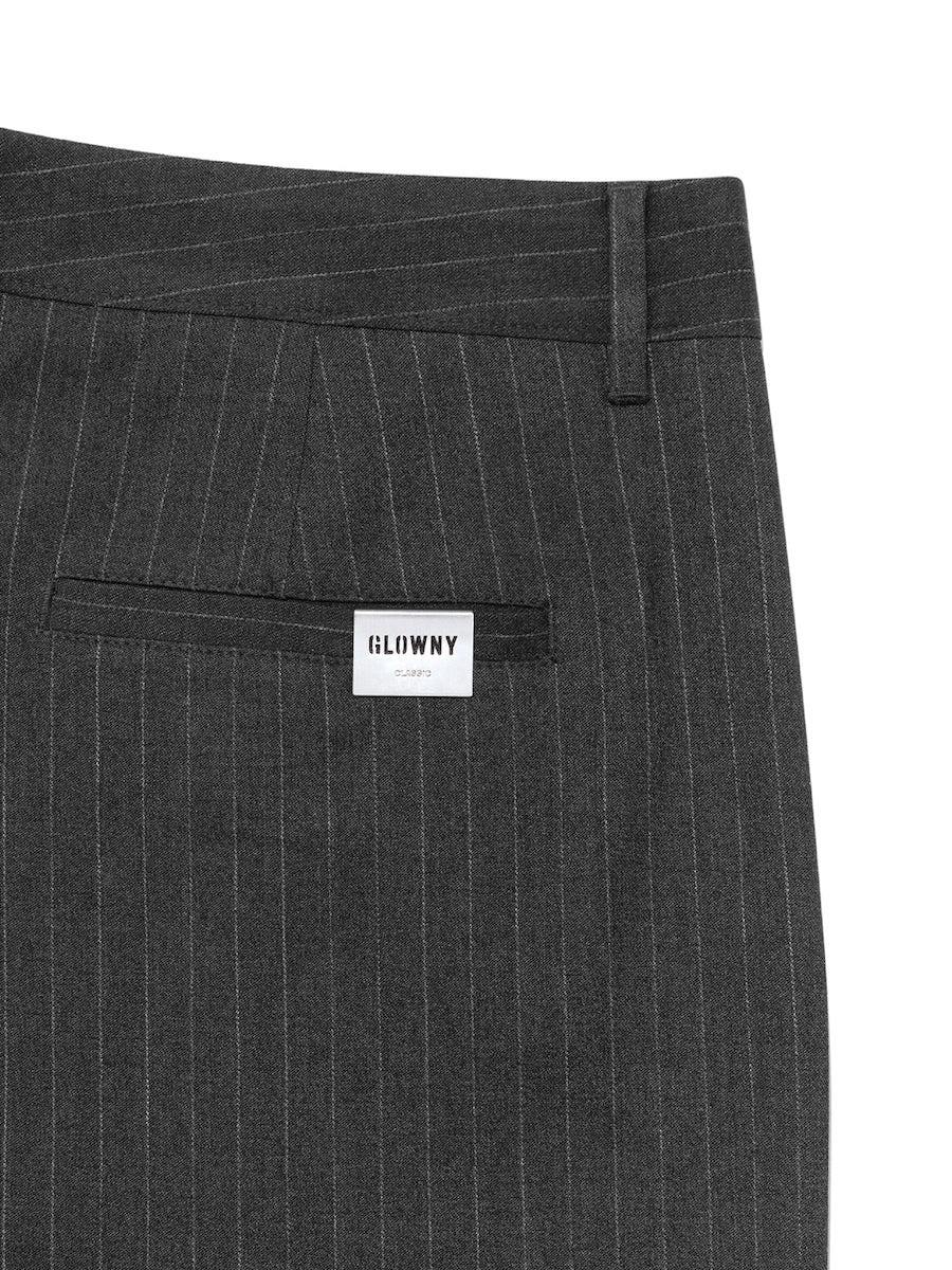 G GENTLE WIDE LEG PINSTRIPE PANTS