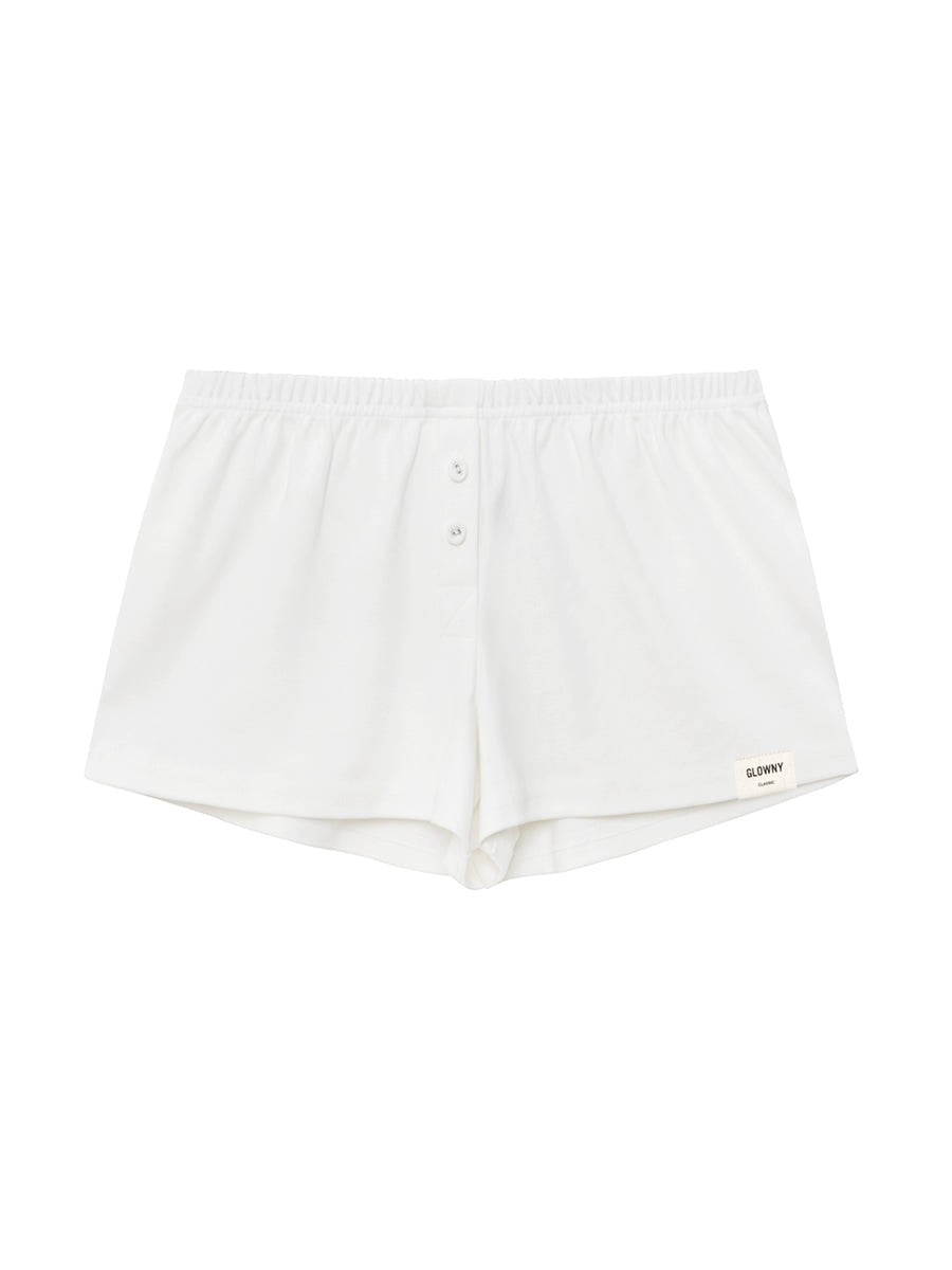 BUTTON FLY MINI SHORTS