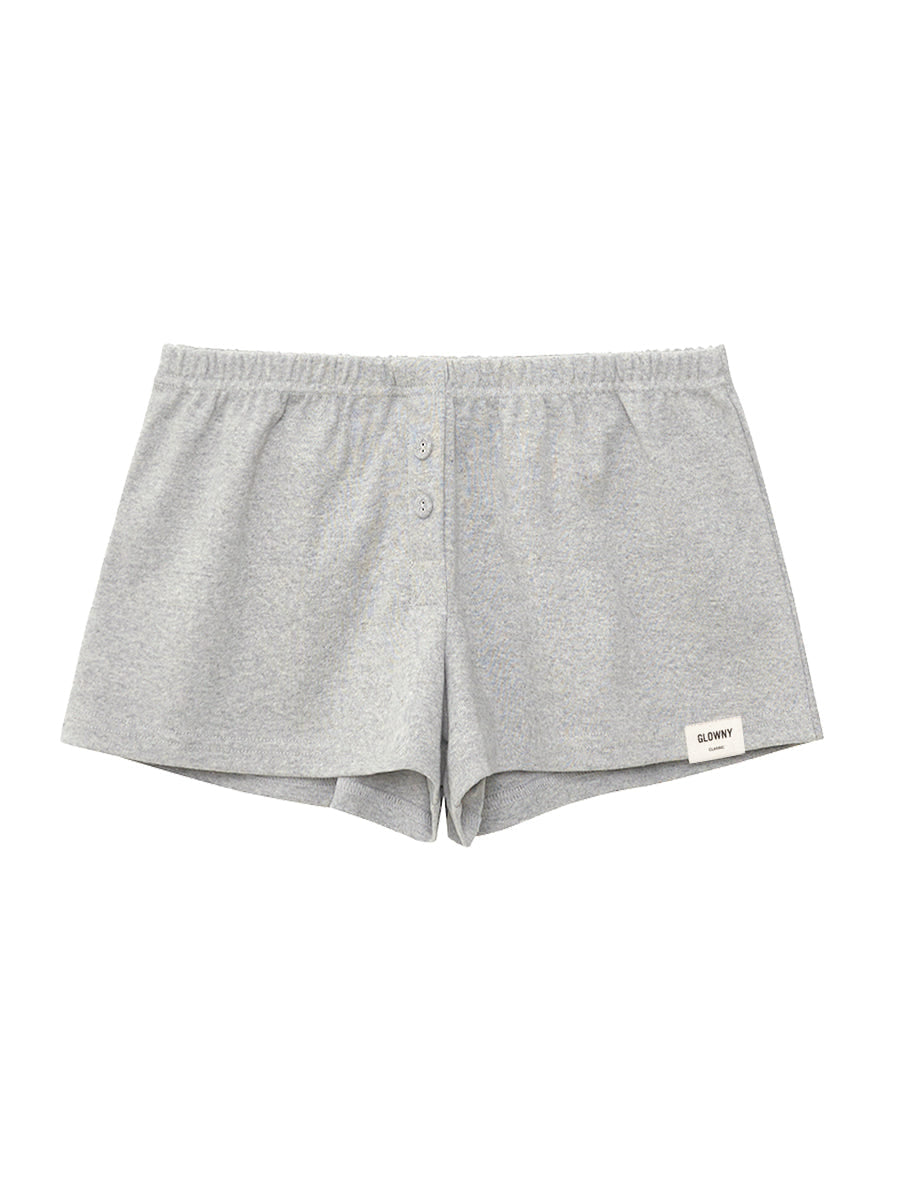 BUTTON FLY MINI SHORTS