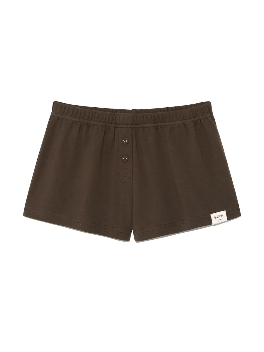 BUTTON FLY MINI SHORTS