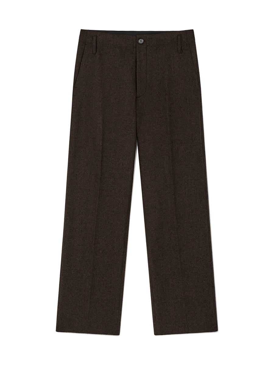 G STRAIGHT WOOL PANTS