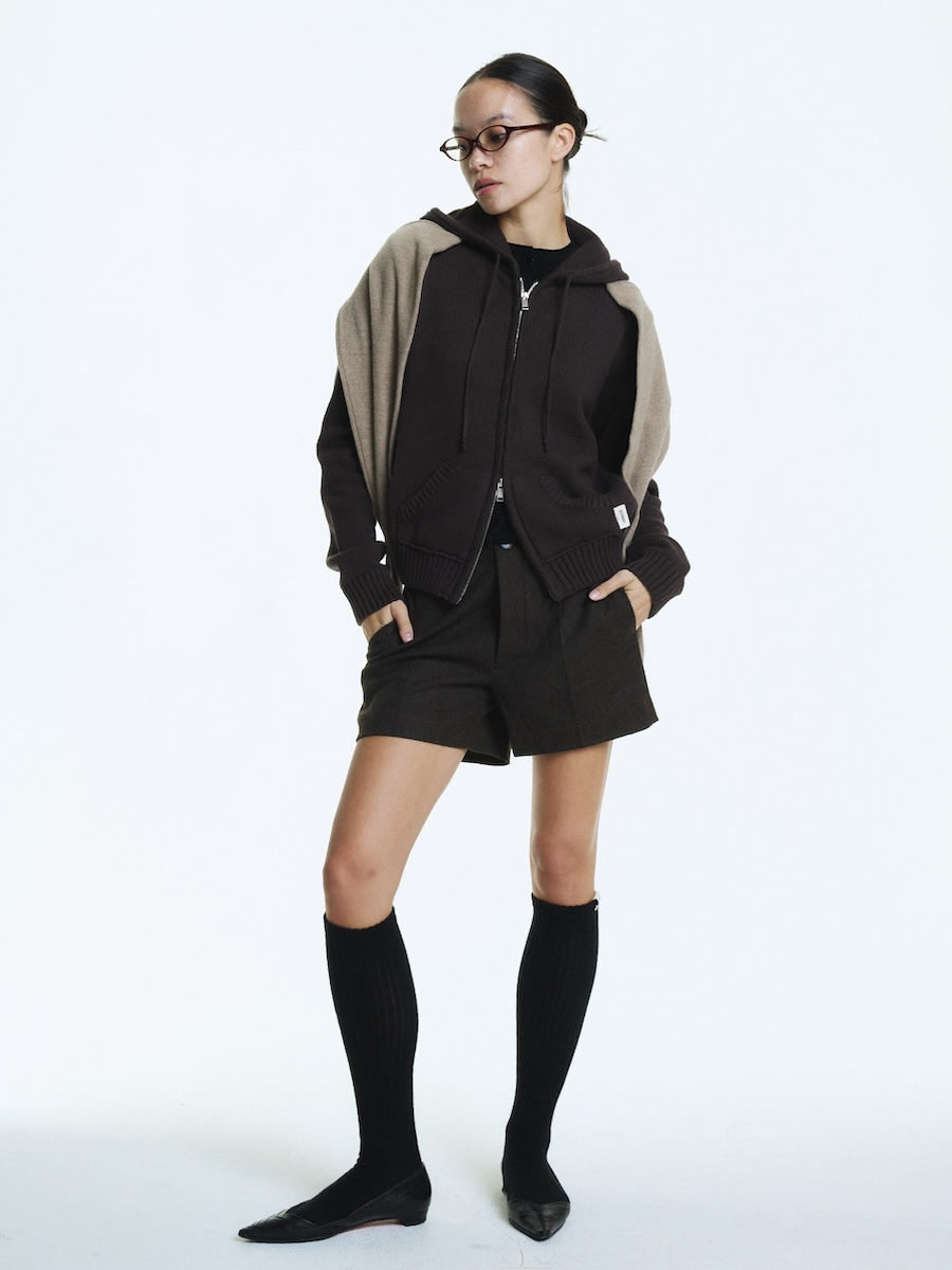 G WOOL MINI SHORTS