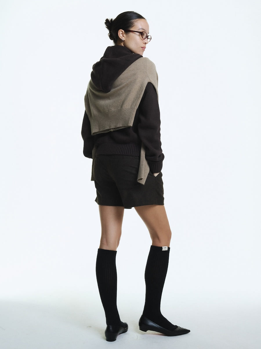 G WOOL MINI SHORTS