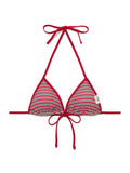 G ENCORE STRIPE BIKINI TOP