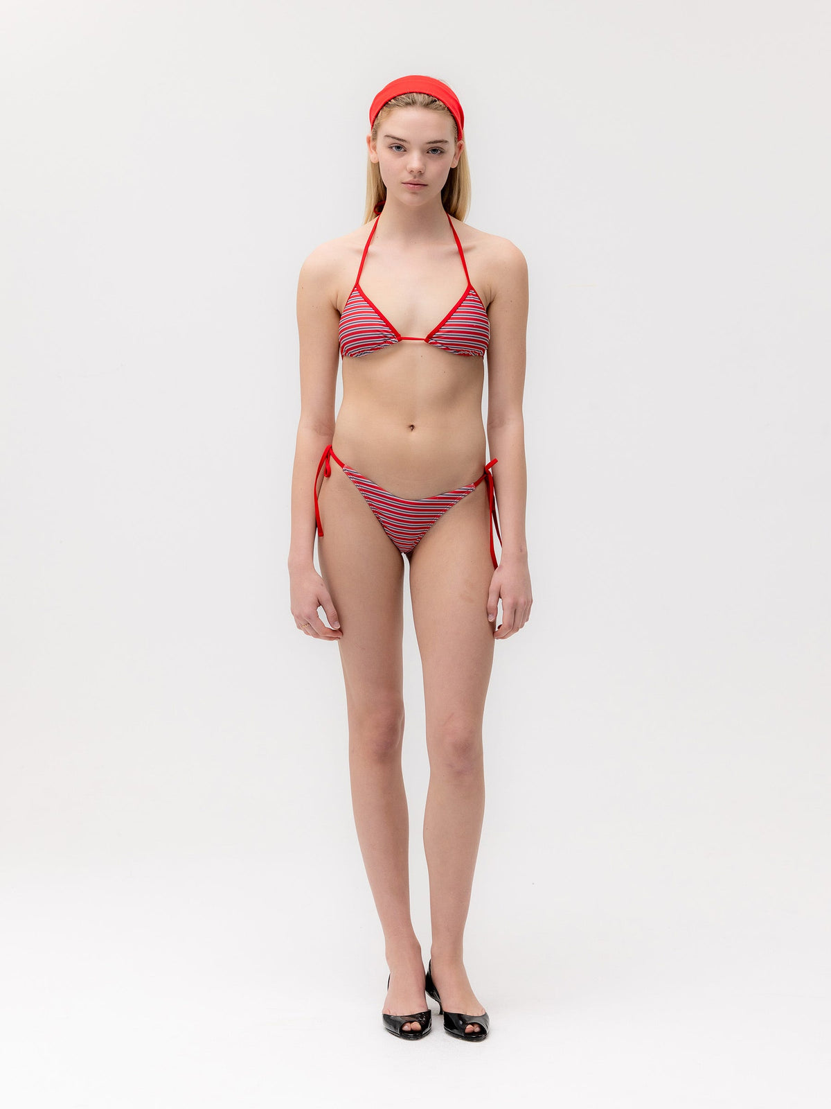 G ENCORE STRIPE BIKINI BOTTOM