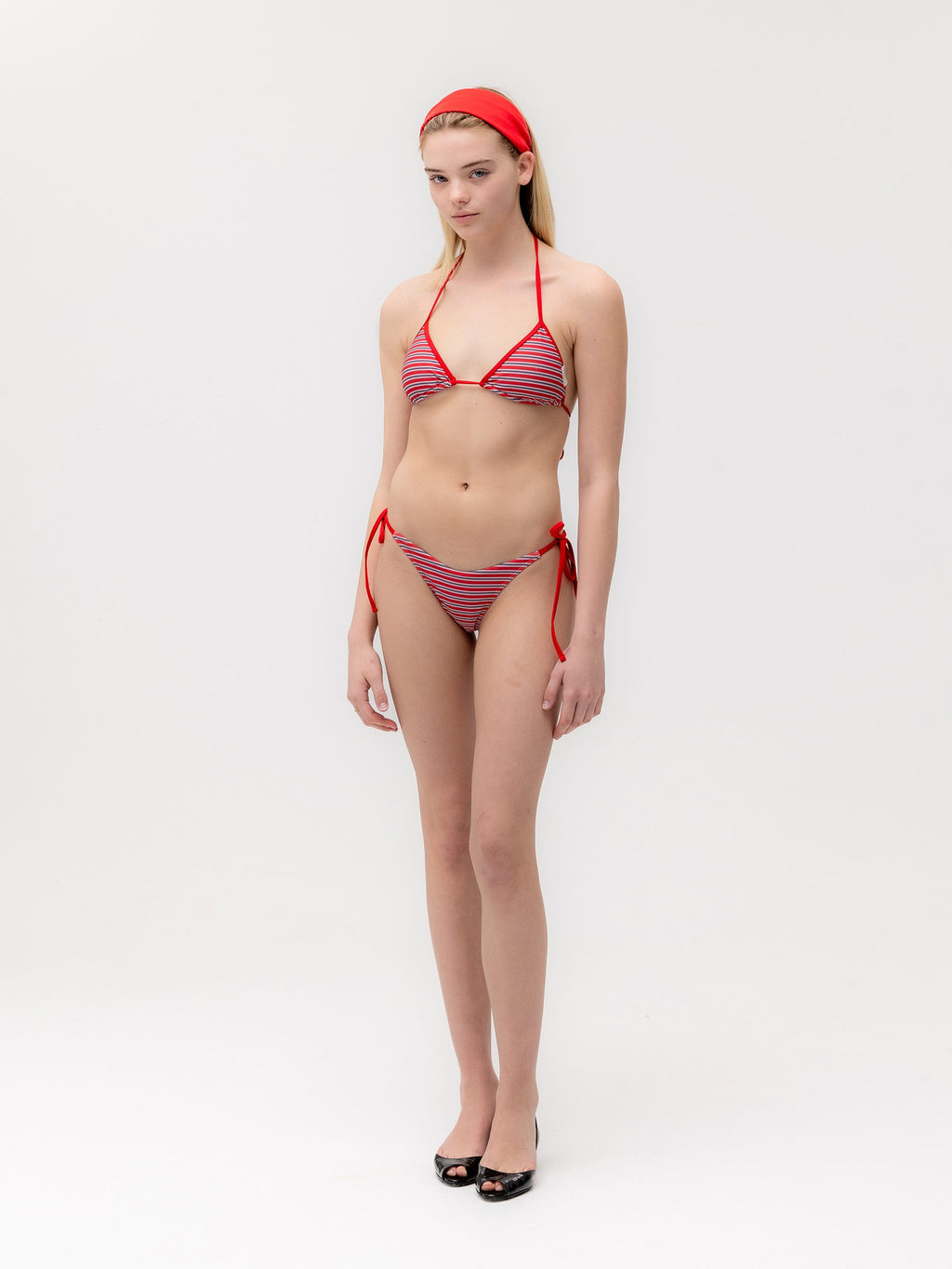 G ENCORE STRIPE BIKINI BOTTOM