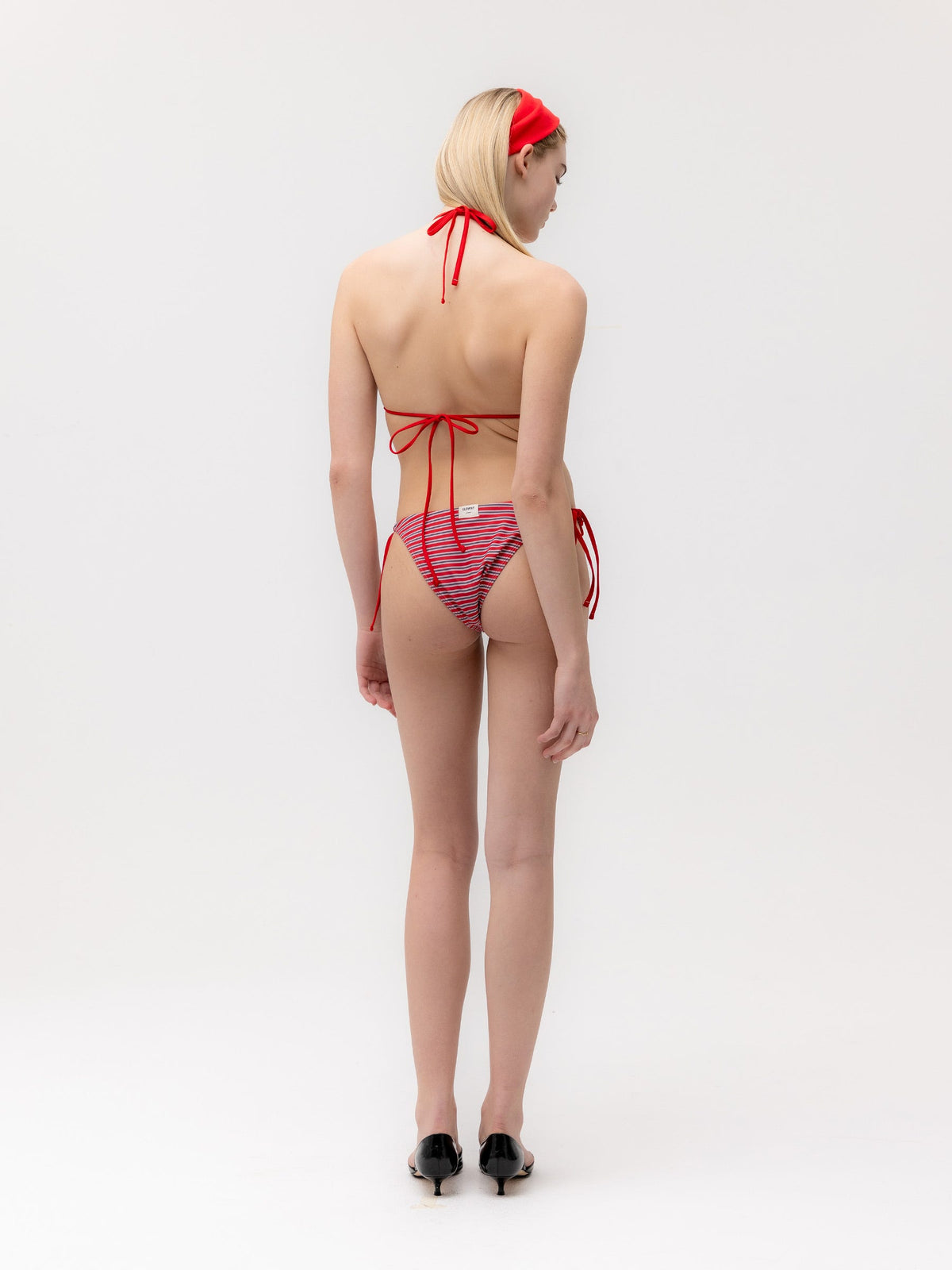 G ENCORE STRIPE BIKINI BOTTOM