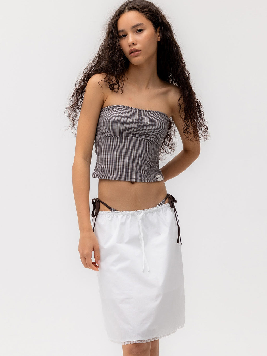 G GINGHAM BANDEAU