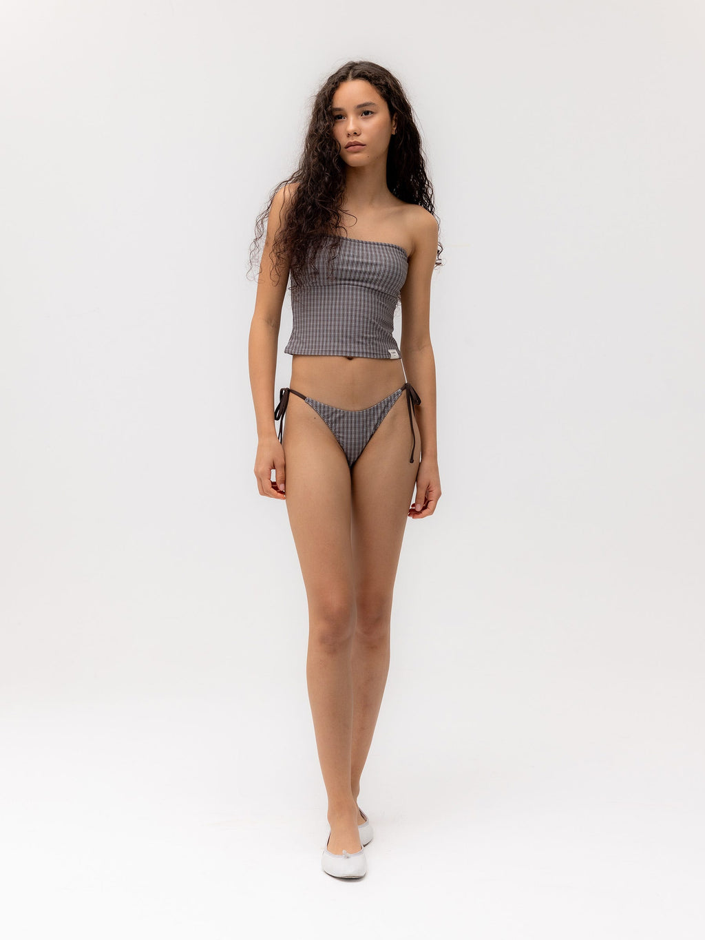 G GINGHAM BANDEAU