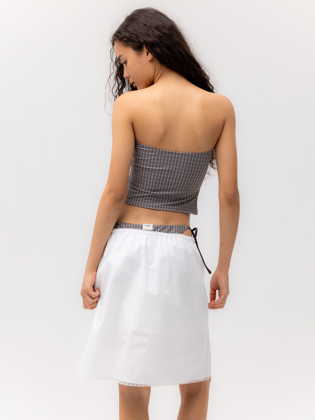 G GINGHAM BANDEAU